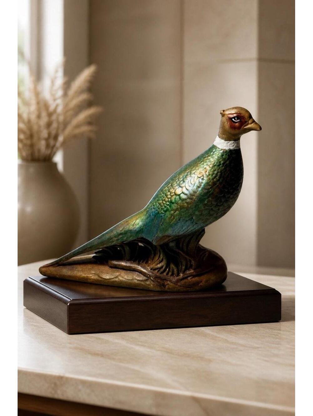 Holland Mold Porcelain Pheasant Bird Hand Painted Ceramic